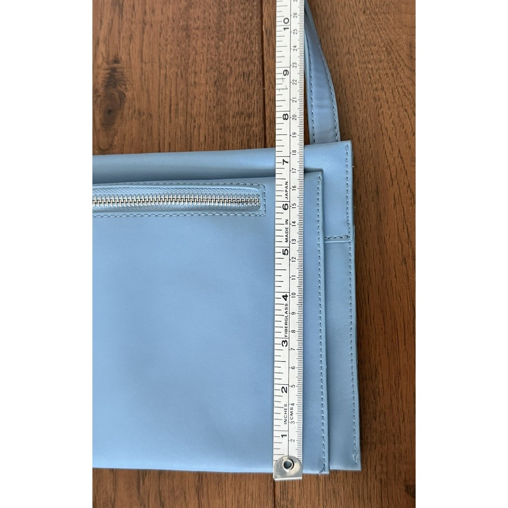 Sam Edelman Maisie Passport Crossbody Light Blue Leather Travel/Everyday Bag - Picture 13 of 14